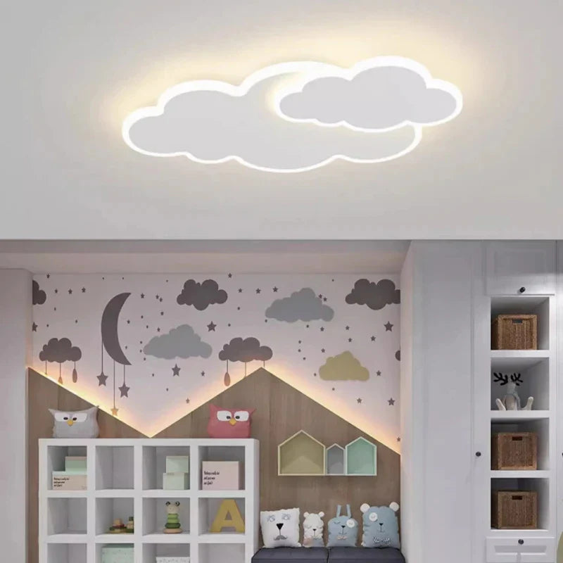 AuroraRealm Children's Bedroom LED Ceiling Lamp Creative White Cloud