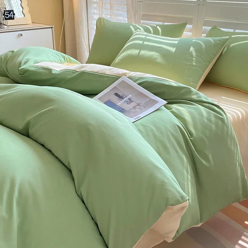 Solid Color Duvet Cover Set
