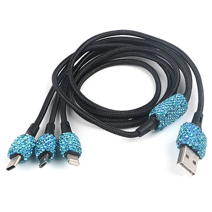 New Bling USB Car Charger Dual Port Fast Adapter