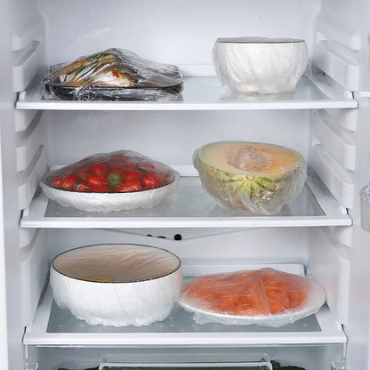 Disposable Food Cover Plastic Wrap Elastic Storage