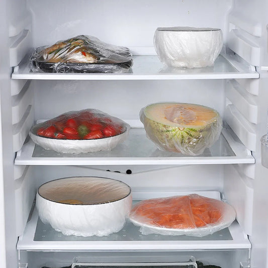 Disposable Food Cover Plastic Wrap Elastic Storage