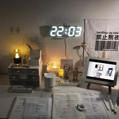 Digital Clock Wall Clocks Decoration for Bedroom