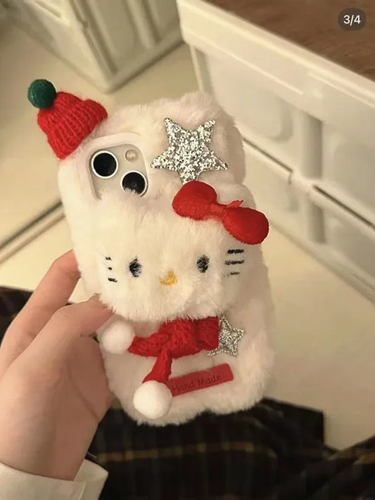 Sanrio Hello Kitty Plush Phone Case For iPhone