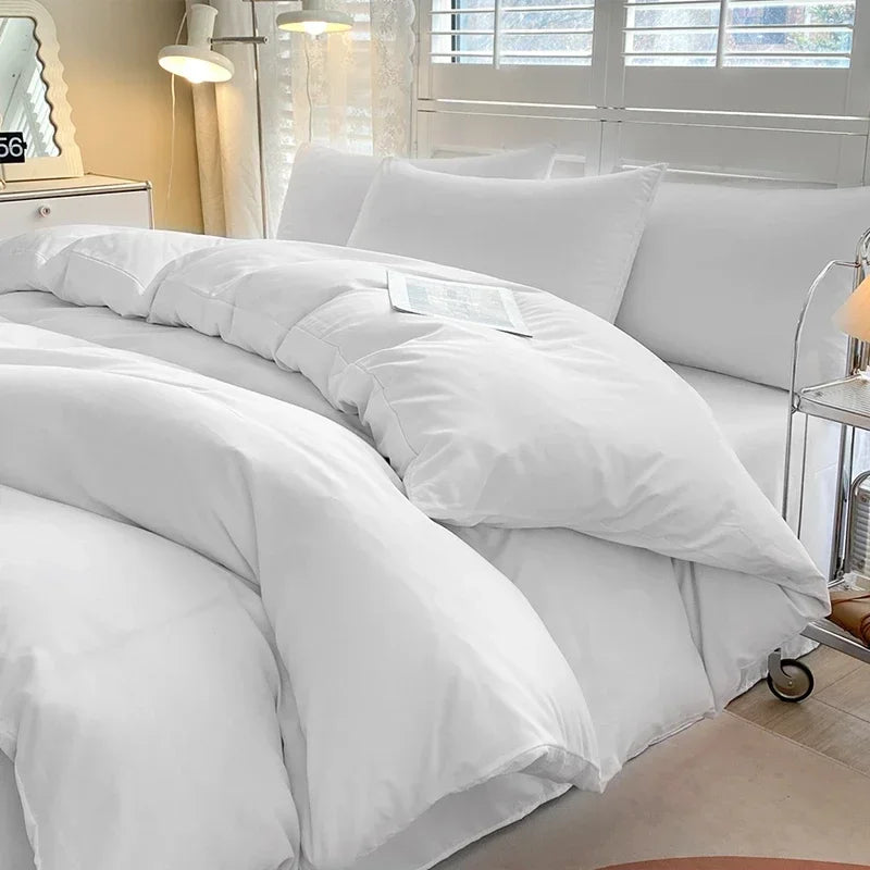 Solid Color Duvet Cover Set