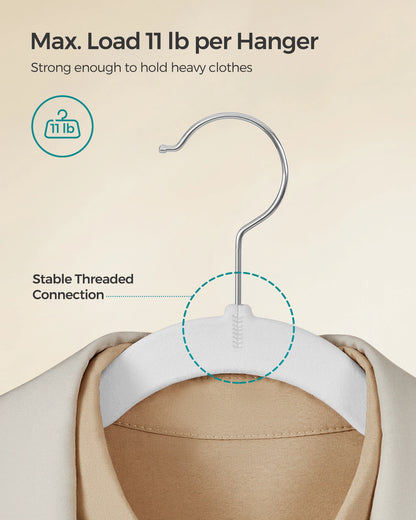 50 Pack Non-Slip Velvet Hangers