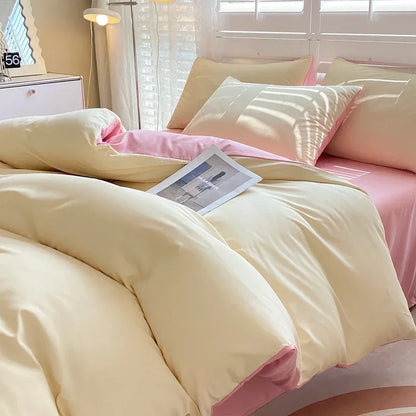 Solid Color Duvet Cover Set