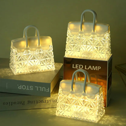 Handbag Shaped Table Lamp Shade Reading and Night Light