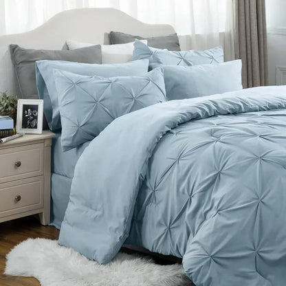7-pc King Comforter Set Lt Blue