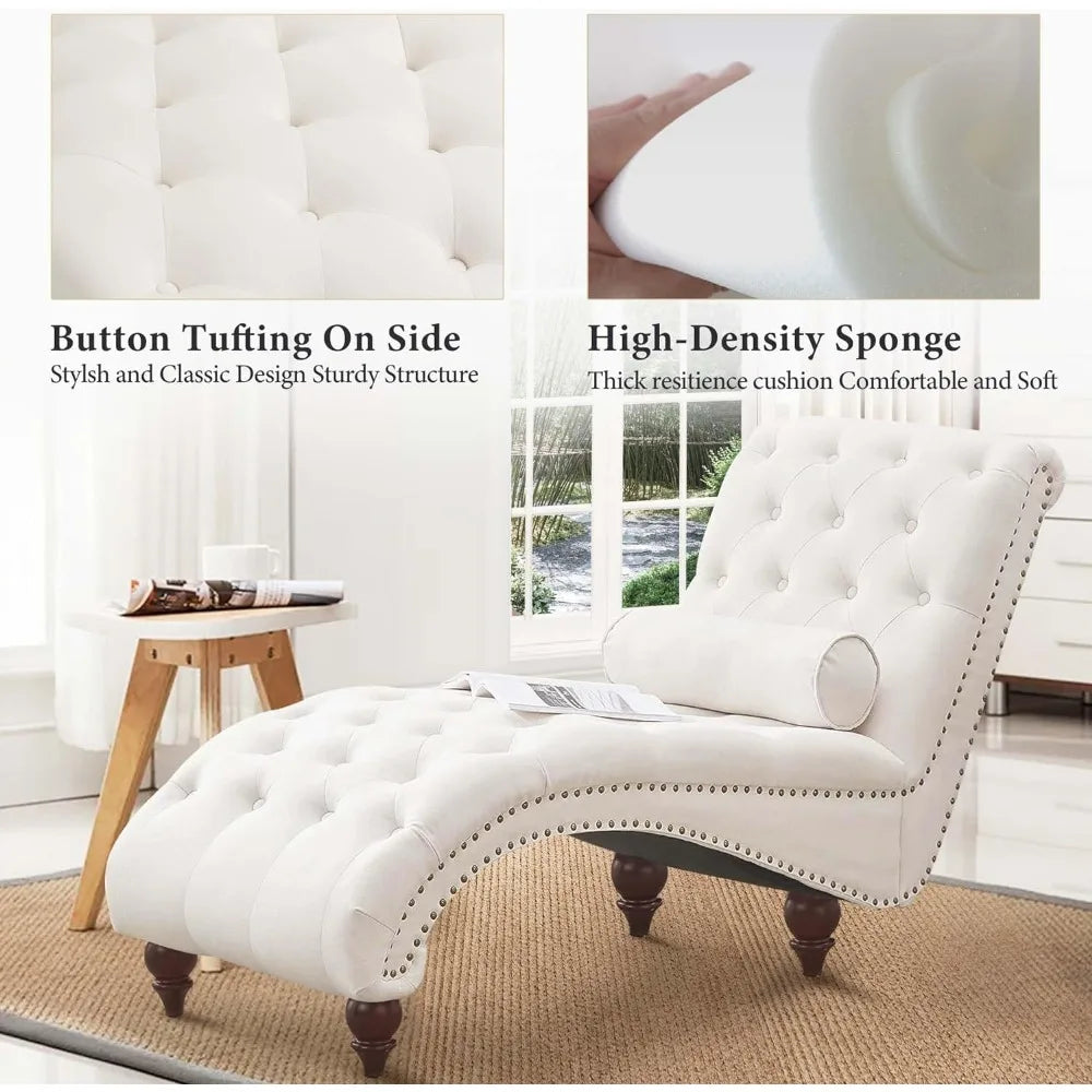 Tufted Chaise Indoor Lounge Chair