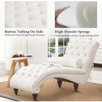 Tufted Chaise Indoor Lounge Chair