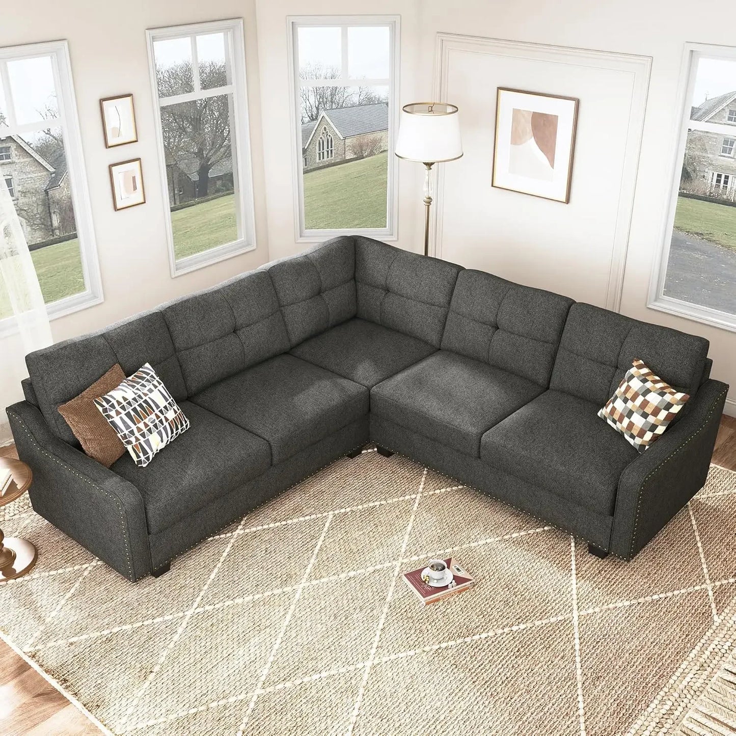 Convertible L Shaped Sectional Sofa
