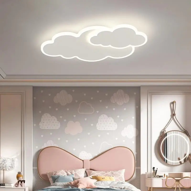 AuroraRealm Children's Bedroom LED Ceiling Lamp Creative White Cloud