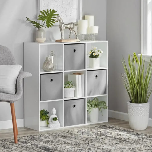 White 9-Cube Storage Organizer