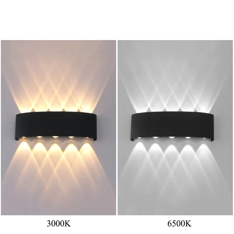 Down LED Wall Lamp Waterproof Modern Wall Light for Bedroom