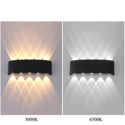 Down LED Wall Lamp Waterproof Modern Wall Light for Bedroom