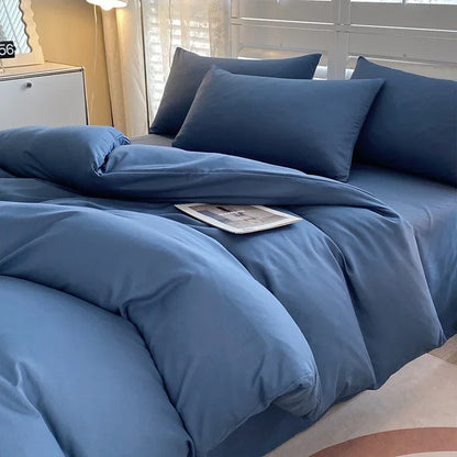 Solid Color Duvet Cover Set