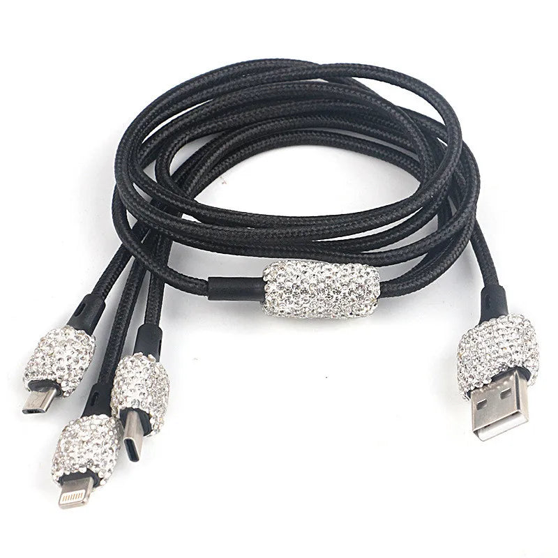 New Bling USB Car Charger Dual Port Fast Adapter