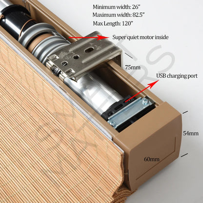 SmartMatters Motorized Bamboo Shades