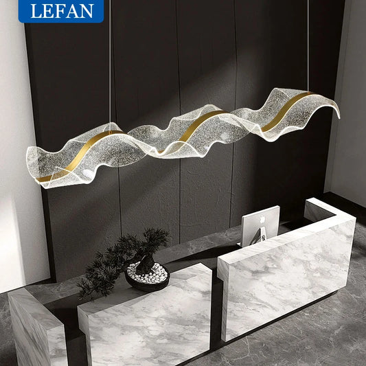 Led Wave Pendant Chandelier Light