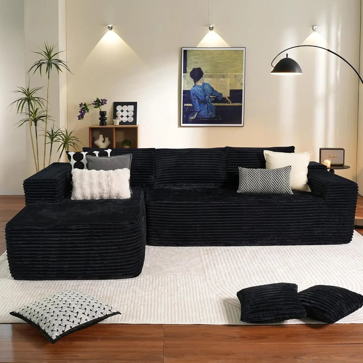 104" Cloud L-Shaped Sectional Sofa