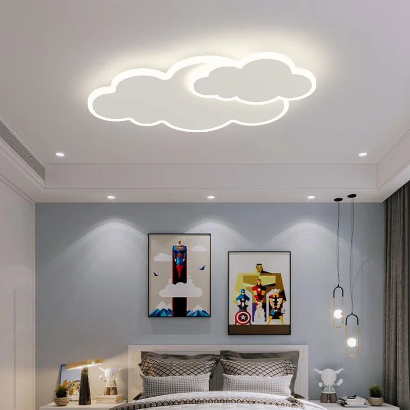 AuroraRealm Children's Bedroom LED Ceiling Lamp Creative White Cloud