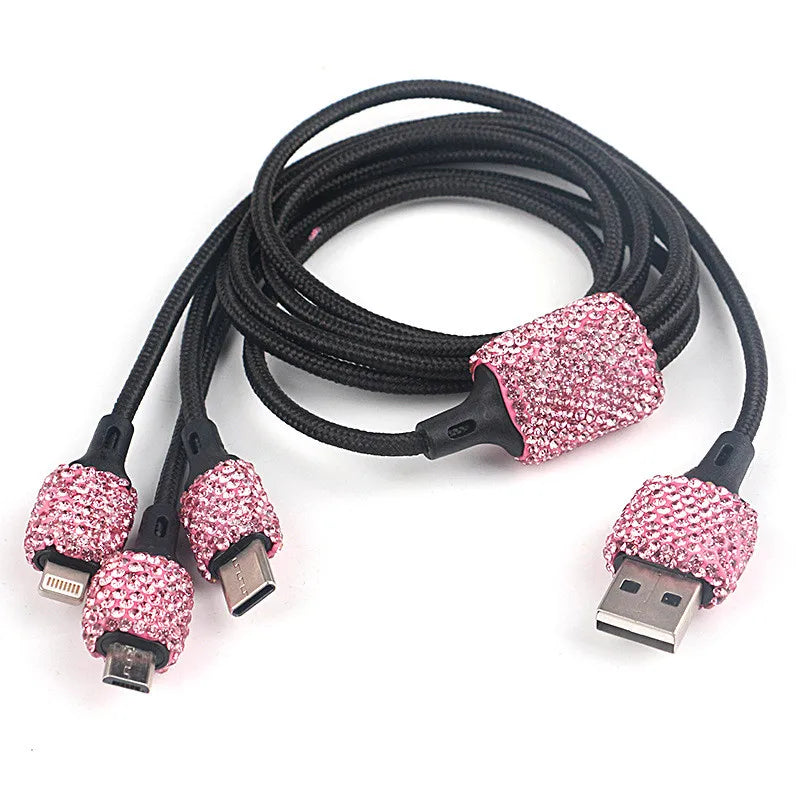New Bling USB Car Charger Dual Port Fast Adapter