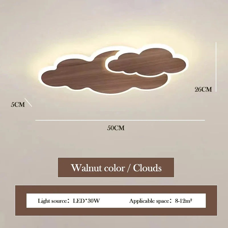 AuroraRealm Children's Bedroom LED Ceiling Lamp Creative White Cloud