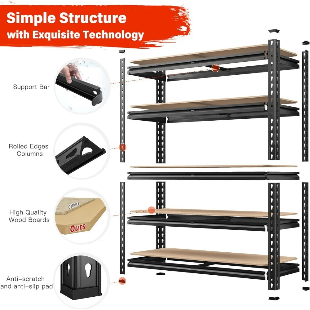 72" H Garage Storage Shelves