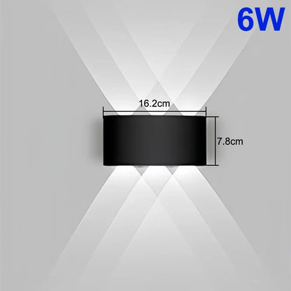 Down LED Wall Lamp Waterproof Modern Wall Light for Bedroom