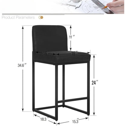 24" Set of 4 Counter Height Bar Stools