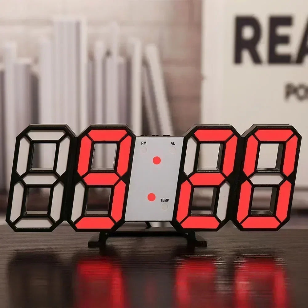 Digital Clock Wall Clocks Decoration for Bedroom