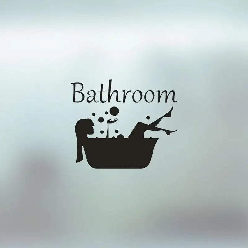 Wash Room Decorative Wall Decal