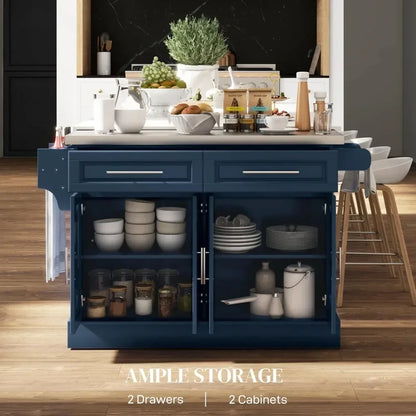 Rolling Island with Wheels for Kitchen