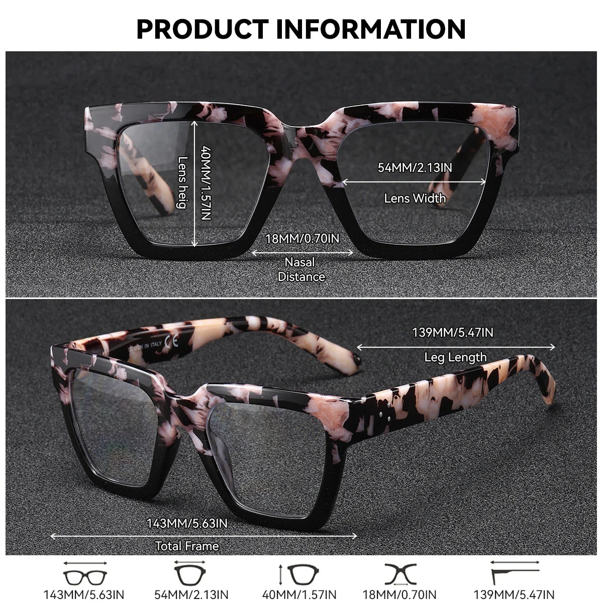 BARCUR Large Fashionable Frame Pink Reading Glasses for Women