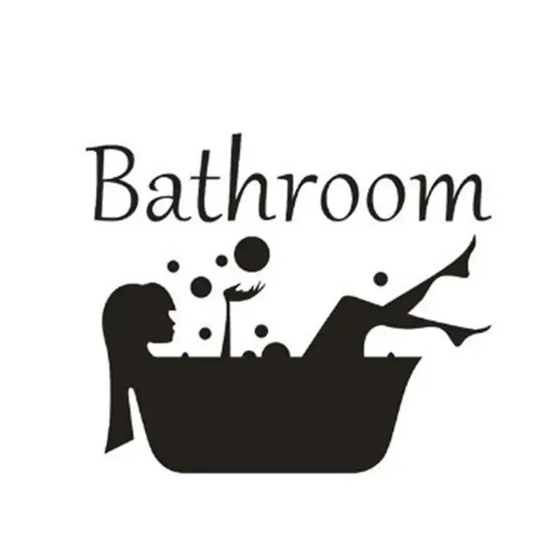 Wash Room Decorative Wall Decal