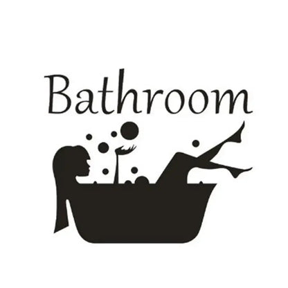 Wash Room Decorative Wall Decal