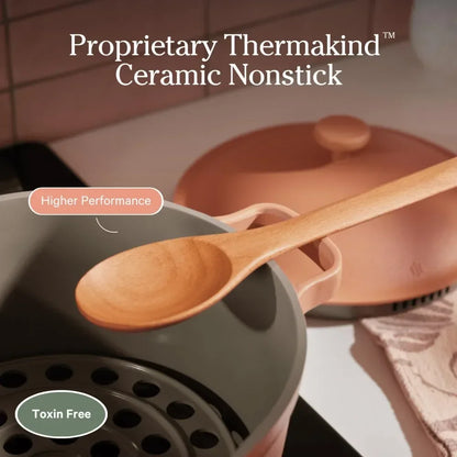 5.5 Qt. Nonstick Ceramic Sauce Pan w/Lid