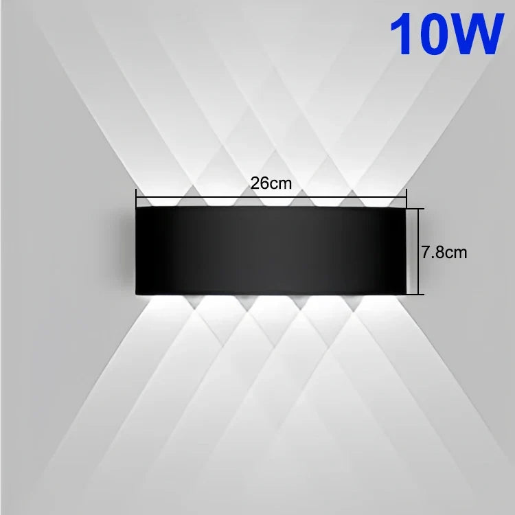 Down LED Wall Lamp Waterproof Modern Wall Light for Bedroom