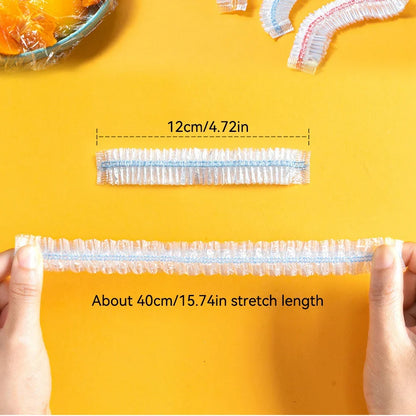Disposable Food Cover Plastic Wrap Elastic Storage