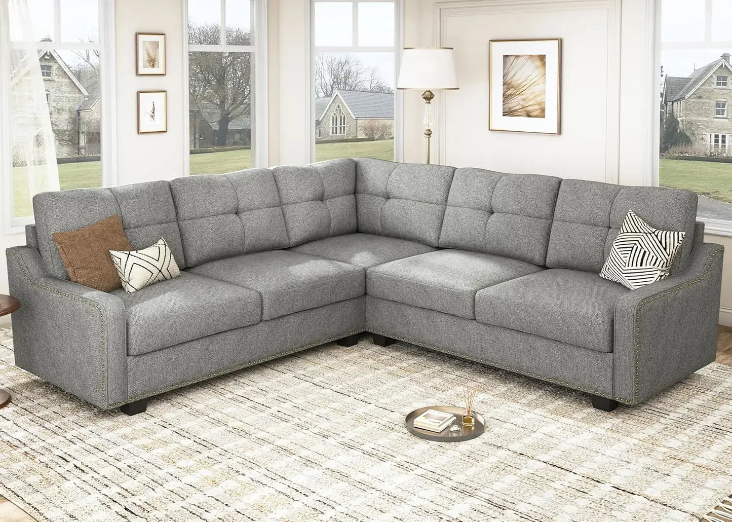 Convertible L Shaped Sectional Sofa