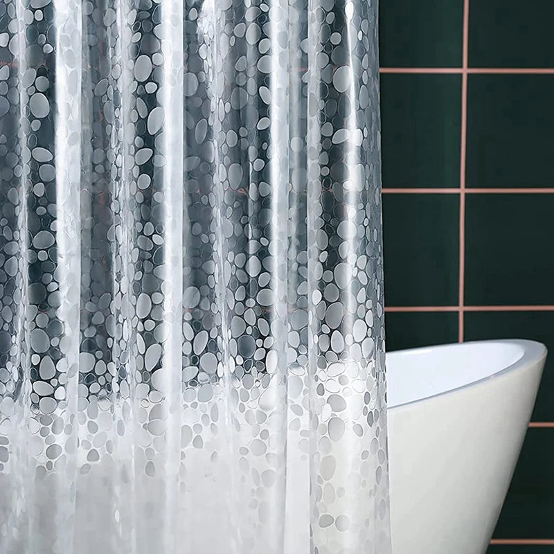 Waterproof Shower Curtain Mildew Bathroom with Hooks
