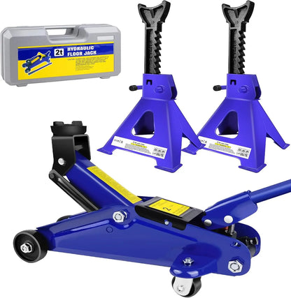 2-Ton Floor Jack & Stand Combo