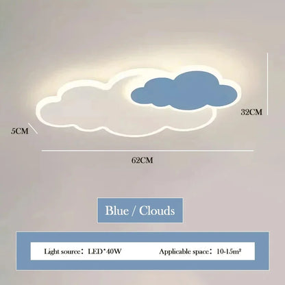 AuroraRealm Children's Bedroom LED Ceiling Lamp Creative White Cloud