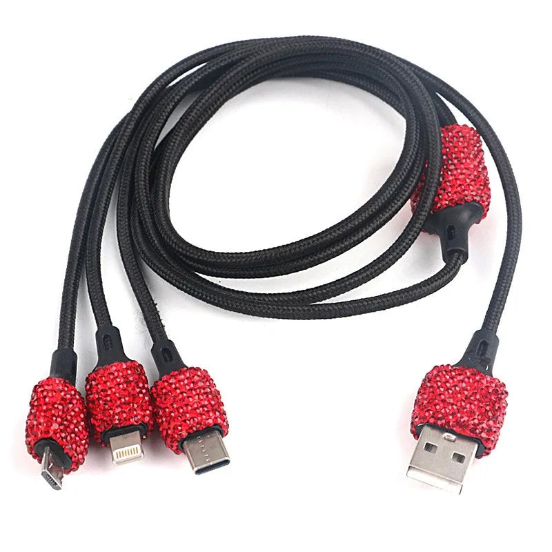 New Bling USB Car Charger Dual Port Fast Adapter