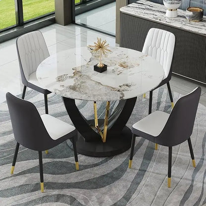 4 sets of 48" round dining table with 4 cushioned chairs