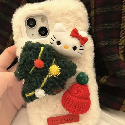 Sanrio Hello Kitty Plush Phone Case For iPhone