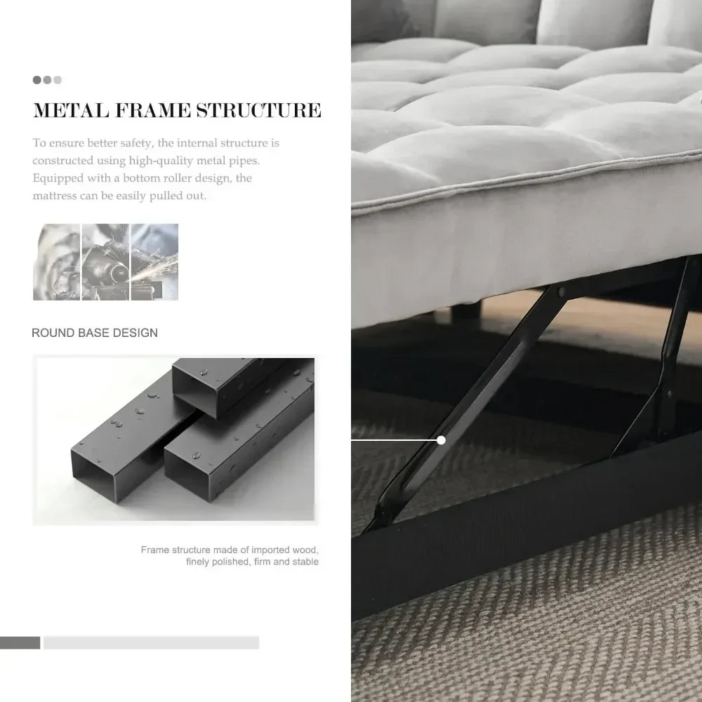 3-in-1 Convertible Sleeper Sofa Bed