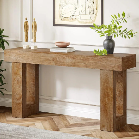 63" Farmhouse Console Sofa Table