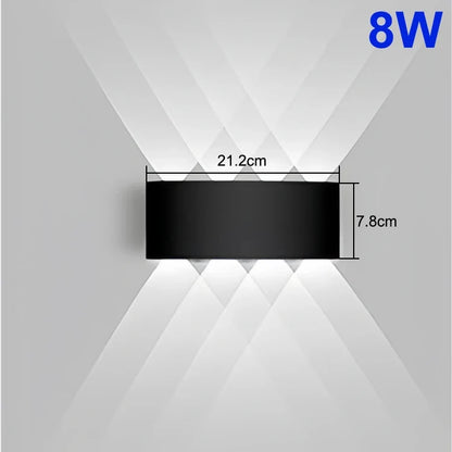 Down LED Wall Lamp Waterproof Modern Wall Light for Bedroom