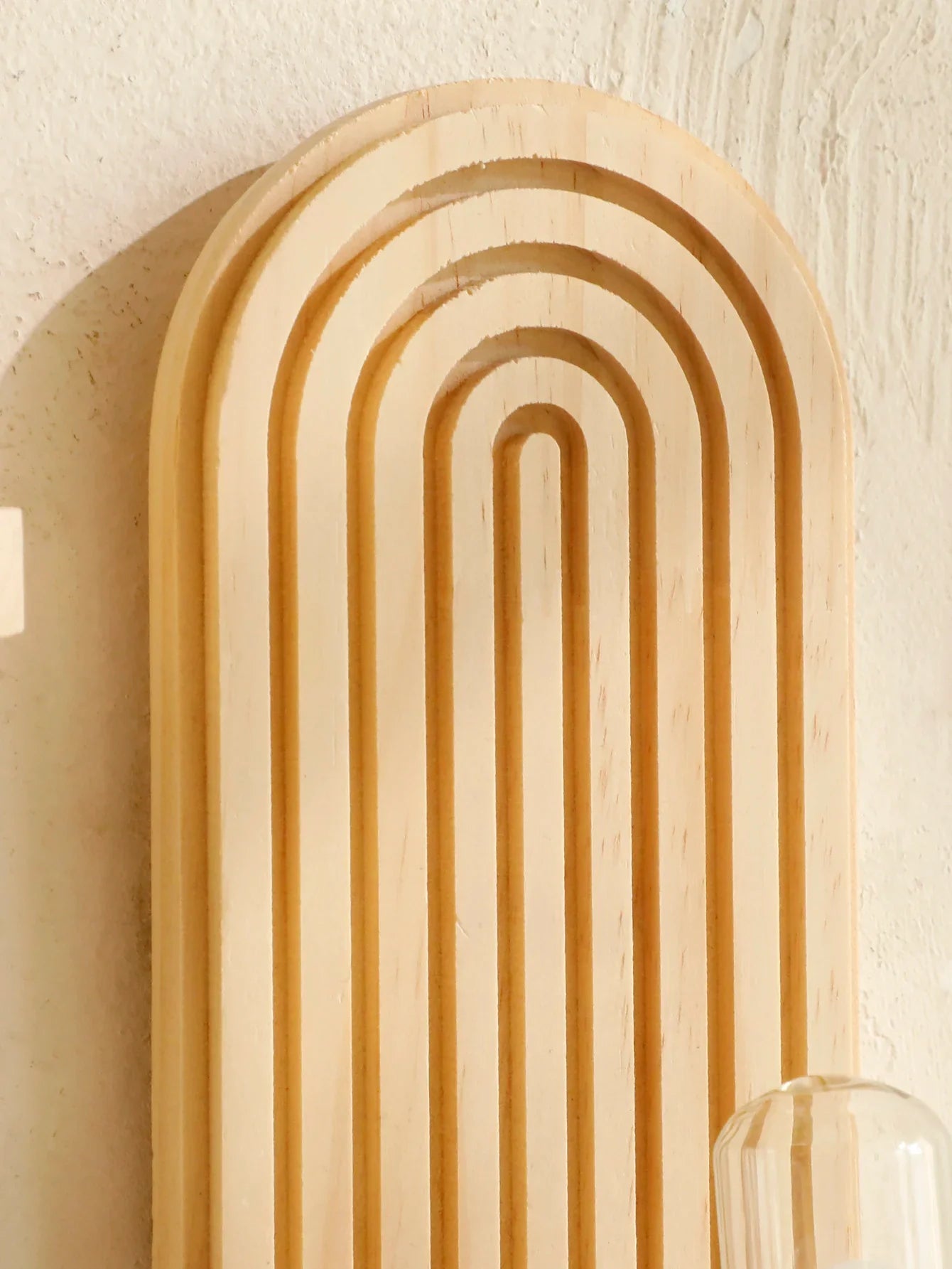 1Pc Boho Style Wooden Wall Shelves